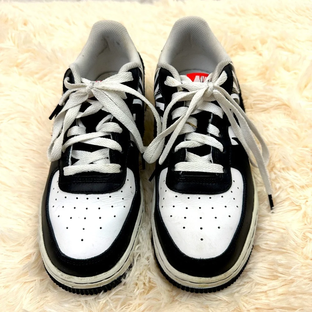 Nike Air Force 1 Low 'Zebra Print' CU4687-100, Youth Boys size 6.5 - Picture 5 of 8